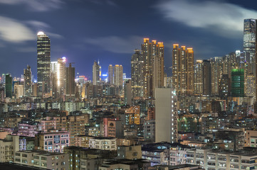 Fototapeta na wymiar Aerial View of Hong Kong City