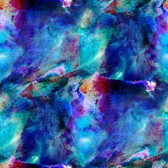 abstract seamless blue, purple texture watercolor brush strokes