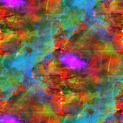 abstract texture red, blue art water color seamless background w