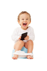 Happy potty training - obrazy, fototapety, plakaty