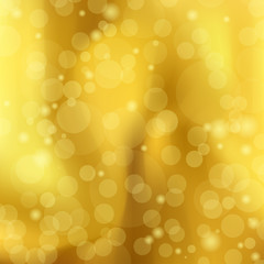 Plakat abstract a golden background with Bokeh, vector illustration