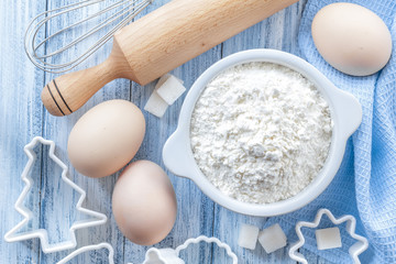 Flour and eggs