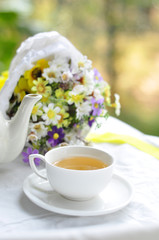 tea and flower