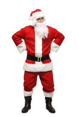 Happy traditional Santa Claus. Christmas.