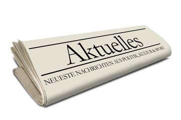 Zeitungsrolle mit Aktuelles