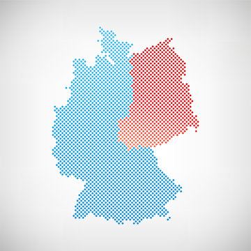 Karte Deutschland Teilung