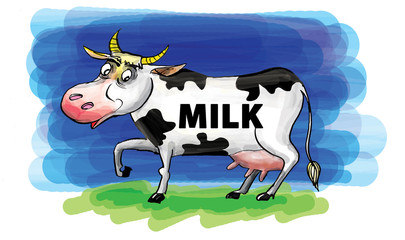 Cow cartoon