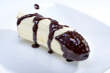 chocolate dipped banana.