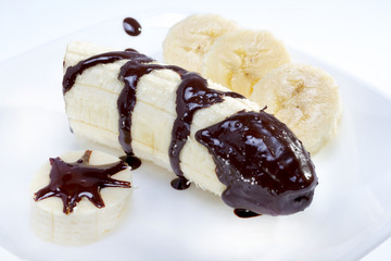 chocolate dipped banana.