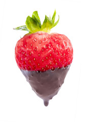 Chocolate dipped strawberry.