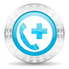 Obraz premium emergency call icon