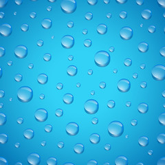 Water drops seamless pattern