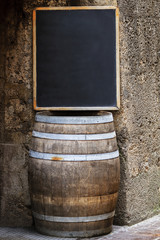 Restaurant menu (space for text)