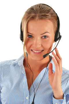 Call center operator. Customer support. Helpdesk.