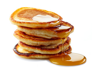 pancakes with maple syrup