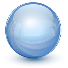 3D glass sphere