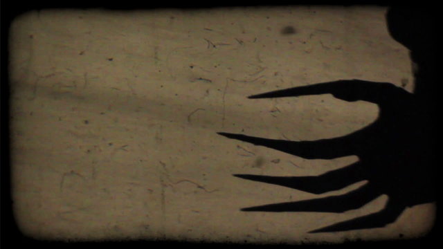 Spooky shadows on the wall