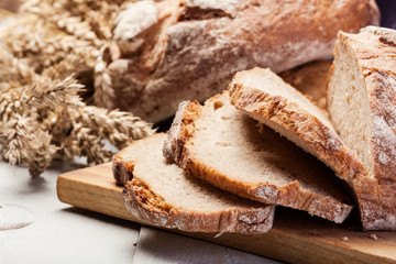Fototapeta na wymiar Baked traditional bread