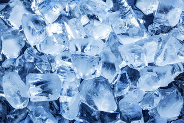 Photo of natural ice cubes.