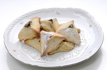 Hamantaschen cookies for Jewish festival of Purim
