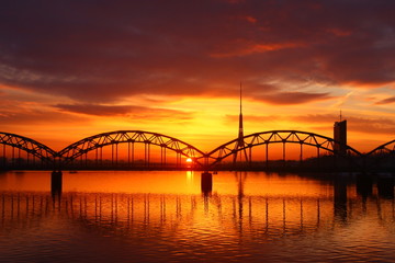 Obraz na płótnie Canvas View of the bridge