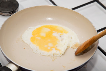 egg in a frying pan
