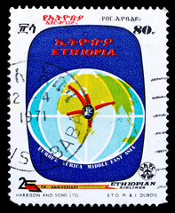 Ethiopia stamp,Ethiopean airlines