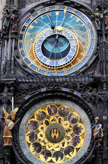 Astronomical clock in Prague, Czech republic
