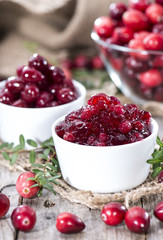 Fresh made Cranberry Jam