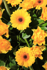 Yellow floral wedding decorations