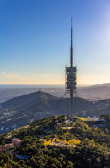 Fototapeta premium Torre de Collserola - TV tower in Barcelona, Spain