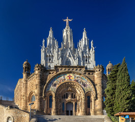 Temple Expiatori del Sagrat Cor on Tibidabo mountain, Barcelona