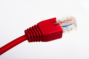 Red Ethernet cable