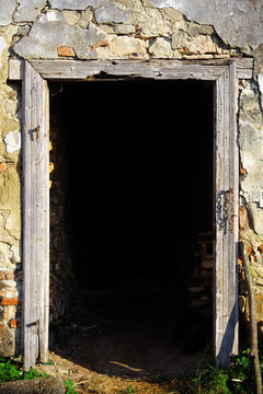 Wooden door frame