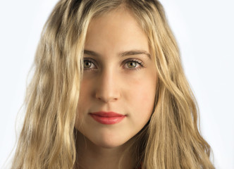 Fototapeta premium Close-up of a young woman smiling