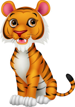 Cute tiger cartoon