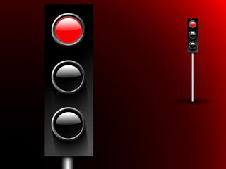 Red stop lights