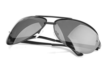 Aviator sunglasses isolated on white background