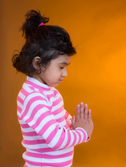 Little Girl Deep in Prayer