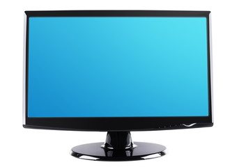 Fototapeta premium Computer / tv display screen isolated on white.
