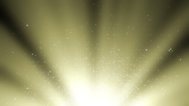 黄金のライトから星の爆発