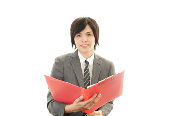 笑顔のビジネスマン