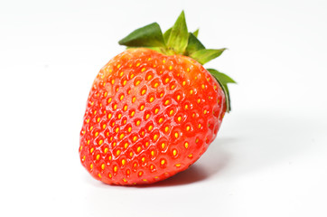 Fresh strawberry isolated on white background
