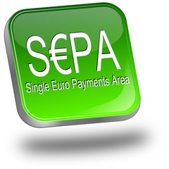 SEPA - Single Euro Payments Area - Button