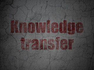 Fototapeta premium Education concept: Knowledge Transfer on grunge wall background