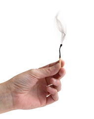extinguished matchstick