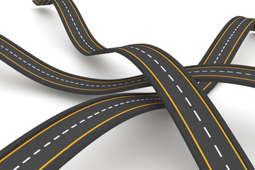 Fototapeta premium Bumpy road background