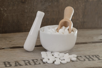 Schüssler Salze mit Mörser