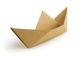 recycled paper boat