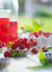 Tart and raspberry lemonade